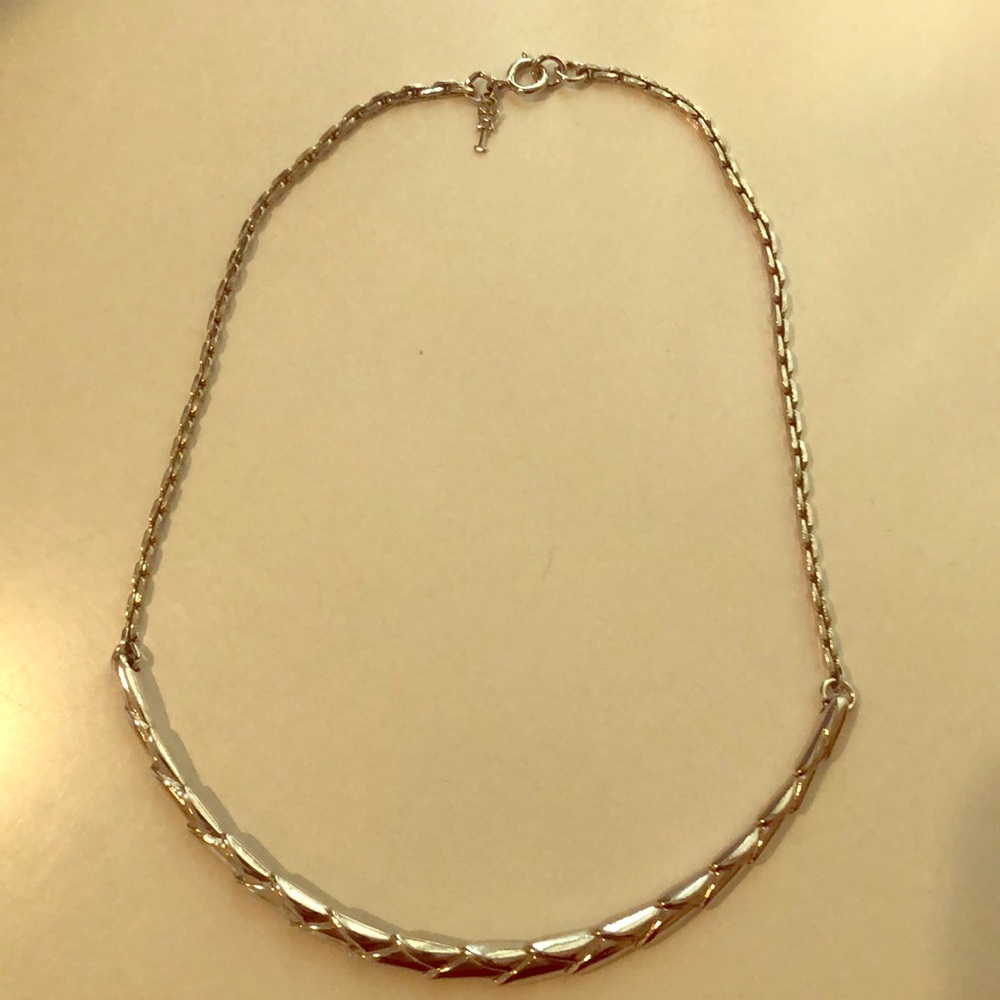 Vintage silver-tone Trifari choker